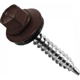 BEFAST Саморез с шайбой EPDM, RAL8017 5,5х25, нак. Сверло 3500 шт C80179253500S 