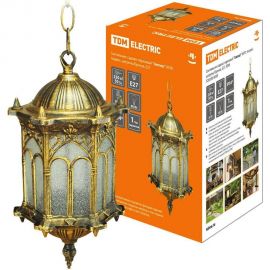 Садово-парковый светильник TDM ""Ампир"" 60 Вт, подвес шагрень/бронза Е27, SQ0330-0089 