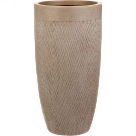 Напольное кашпо для цветов IDEALIST Lite Лотус высокое, круглое, 38х72 см, 81 л MESHV38-T 