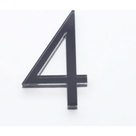 Цифра дверная 4 Brante LOFT 60 мм чёрная 150174 