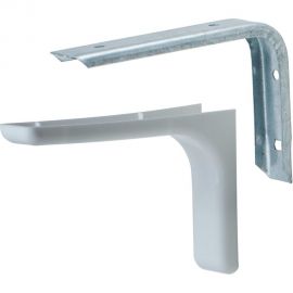 Кронштейн с декоративными накладками MFK-TORG белый L=120мм К-86 