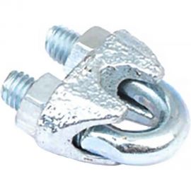 Зажим троса Стройбат DIN 741, 5 мм белый цинк 18 шт. 308460 