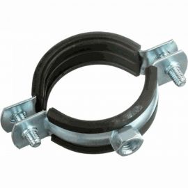 Оцинкованный хомут с резиновым уплотнителем Terma 2.1/2"" 72-78 мм, с гайкой М10 24261 30920 