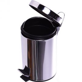 Ведро для мусора Fora с педалью хром, 3л H101 