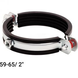 Хомут с EPDM уплотнителем UWS 59-65 мм, 2"", с гайкой М8 020.200.S 