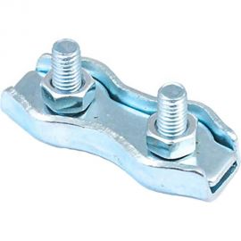 Зажим троса Стройбат Duplex 4мм белый цинк 10 шт 308510 