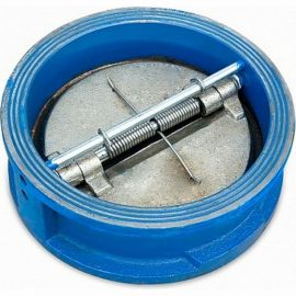 Обратный клапан CiДу80 Ру16 двухдисковый межфланцевый чугунный D100-01759 