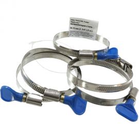 Хомут бабочка РОССНА 50х70 мм 2 3/4"" нержавеющая сталь, винт, 5 шт. Р860701 DIY 