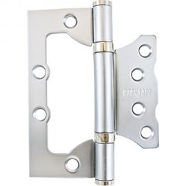 Накладная петля без врезки Стандарт (100х75х2.5 мм; матовый хром; 1 шт) 7148 