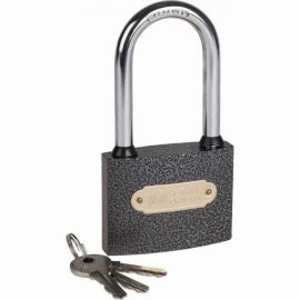 Навесной замок ЧЕТЫРЕ СЕЗОНА Чугун 75 мм, длинная дужка 79-0027 