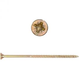 Саморез КРЕП-КОМП желтый цинк, POZY, 5x100, 10 шт. жд5100мф 