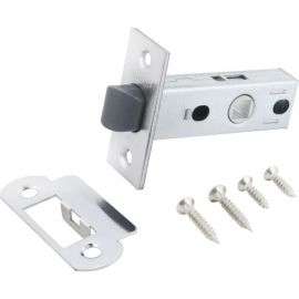 Защелка Аллюр L45-8-P CP (хром; пластик; торцевая планка 25 мм; без ручек) 12332 