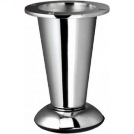 Мебельная ножка MFK-TORG конус, крепление диск, высота 10 см, хром 08 01 008 Н/К100 Х 