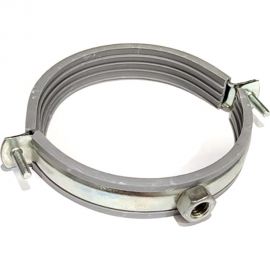 Металлический сантехнический хомут с резиновым уплотнением Хоммет 4"" (105-115 мм), М8 GRUS004 