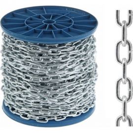 Короткозвенная цепь МЕТАЛЛСЕРВИС DIN 766, 6 мм, оцинкованная, 18 м 1227108 