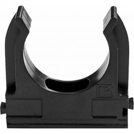 Крепеж-клипса для труб Строитель черная, д20, 100 шт. PR13.0395 