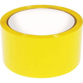 Упаковочная клейкая лента Кордленд жёлтый, 48 мм х 50 м SCO-00327 