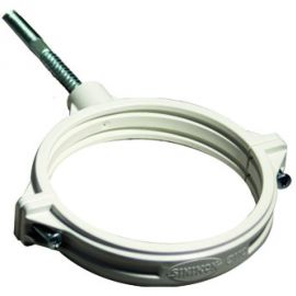 Шумопоглощающий хомут Sinikon со шпилькой и дюбелем 110 мм, КОМФОРТ KPP.110.K.D 