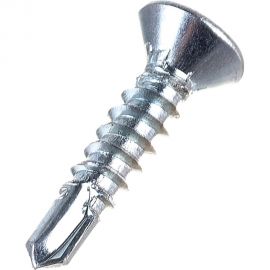 Саморез ZAMETAL 3,5х16 со сверлом и потайной головкой, DIN 7504Р, оц., 1000 шт ZA082174 