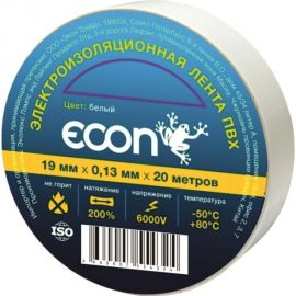 Изолента ECON 19/20/0,13, белый 19201304 