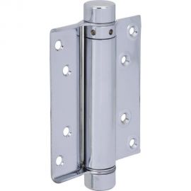 Барная пружинная петля одинарного действия ALDEGHI LUIGI SPA 100х37х33 мм, цвет: оцинкованная сталь, к-т: 2 шт + ключ с декоративными шурупами 103AZ100 