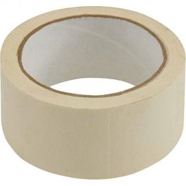 Малярная клейкая лента Кордленд белая, 48 мм, 100 мкм, 20 м SCO-00332 