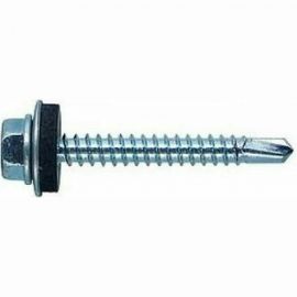 Кровельный саморез КВАДРА 5.5x25 цинк, сверло PT.3, шайба EPDM, уп. 10 шт. 550251010812 