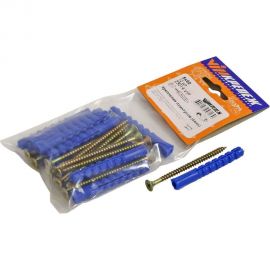 Набор крепления плинтусов VIPкрепеж 8/60 дюбель ежик 12шт/12шт 23014 VIP 
