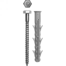 Рамный дюбель ЗУБР Профессионал нейлоновый с шурупом 10 x 115 мм 50 шт. 4-301475-10-115 