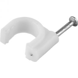 Скоба для кабеля HLT круглая, 7 мм, уп. 100 шт. 4670042796214 