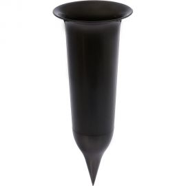 Горшок SANTINO Ритуальный 0.65 л, 10х25 см, черное золото 051535 