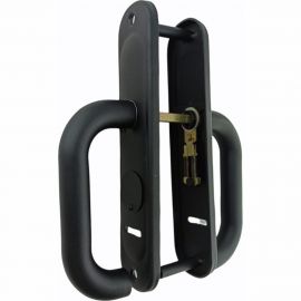 Противопожарная ручка на планке CRIT квадрат 8x8 мм, цвет черный P93-5858-Y/чш 05566 