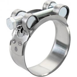 Усиленный хомут TITAN LOCK (121-129 мм), нержавеющая сталь (лента+болт) AISI 304, TL121-129RCSS 