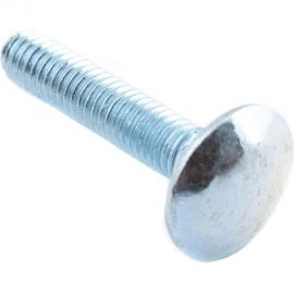 Мебельный болт Element DIN 603 6x20 белый цинк 80 шт 102700 