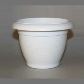 Горшок SANTINO Терра 6 л, белый, диам. 26 см, высота 19 см 049302 