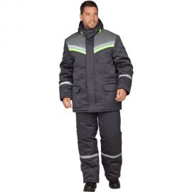 Утепленный костюм ГК Спецобъединение ВЬЮГА темно-серый, размер 104-108, рост 182-188 Кос 313/104/182 