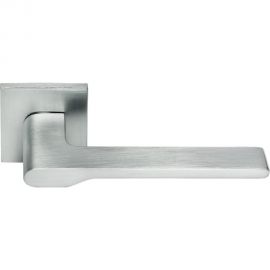 Дверная ручка MORELLI MH-53-S6 SC NEW ""Mercury"" на квадратной розетке 6 мм, матовый хром 9013387 