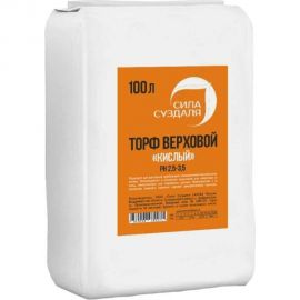 Верховой кислый торф Сила Суздаля 100 л 4680004062271 