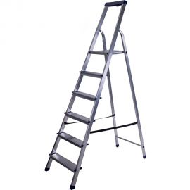 Алюминиевая стремянка с органайзером STAIRS 6 ступеней ТТ-01-00536 
