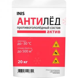 Противогололедный реагент INIS Актив 20 кг 48741 