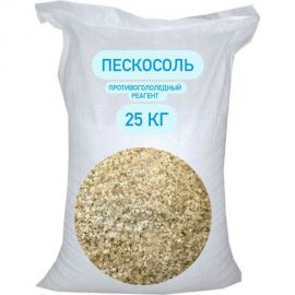 Противогололедный реагент СТД ПетроСтрой Пескосоль 25 кг STD_MSK_00037 
