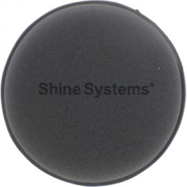 Поролоновый аппликатор Shine systems Wax Pad черный круглый 10 см SS818 