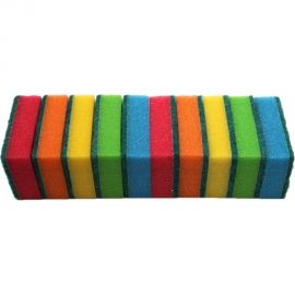 Губки для мытья посуды РемоКолор, 80x50x25 мм, 10 шт. 20-6-107 