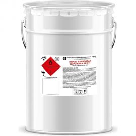 Дорожная акриловая эмаль ЗАГОРСКИЙ ЛАКОКРАСОЧНЫЙ ЗАВОД АК-511 Белая 25 кг ZLK06504 