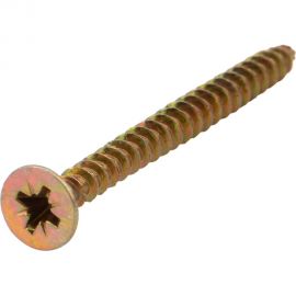 Универсальный саморез KRANZ 5x60, желтый цинк, 10 шт. 1111-0560-4 