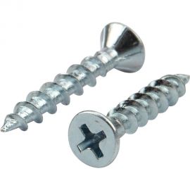 Оконный саморез KRANZ острый 4,1x25 белый цинк 500 шт. KR-01-3721-002 