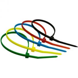Нейлоновая стяжка SUPRLAN 4,8x300 мм, 5 цветов, 100 шт. 06-1017 