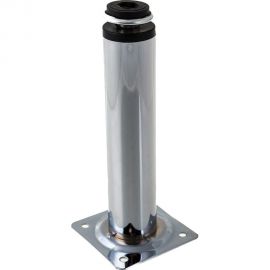 Ножка Tech-Krep D30х150 мм, круглая, метал, регулируемая, хром - накладка 127481 