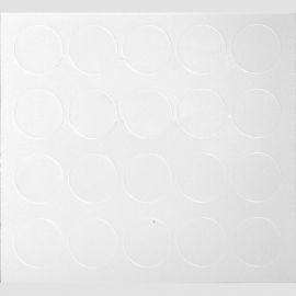 Заглушка Невский Крепеж самоклейка 12 мм, белая, 20 шт. 801757 