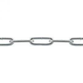 Сварная цепь STARFIX длиннозвенная оцинкованная LLC М4 DIN 763 бухта 50 м SMP-42316-50 